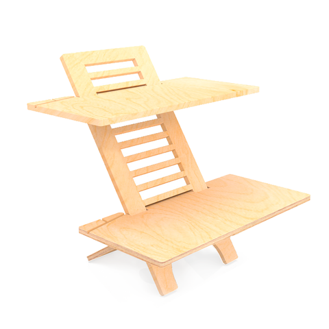 Standing Desk height adjustable JUMBO DeskStand Standing Desk Sit Stand Compact 